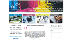 Desktop Screenshot of citiusprint.com