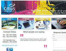 Tablet Screenshot of citiusprint.com